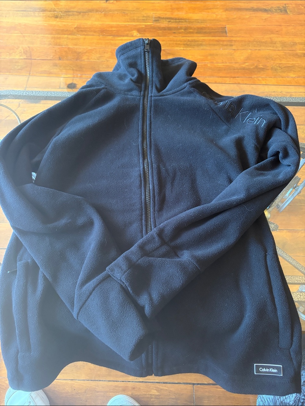 Calvin Klein women’s Black Full-Zip Fleece Jacket
